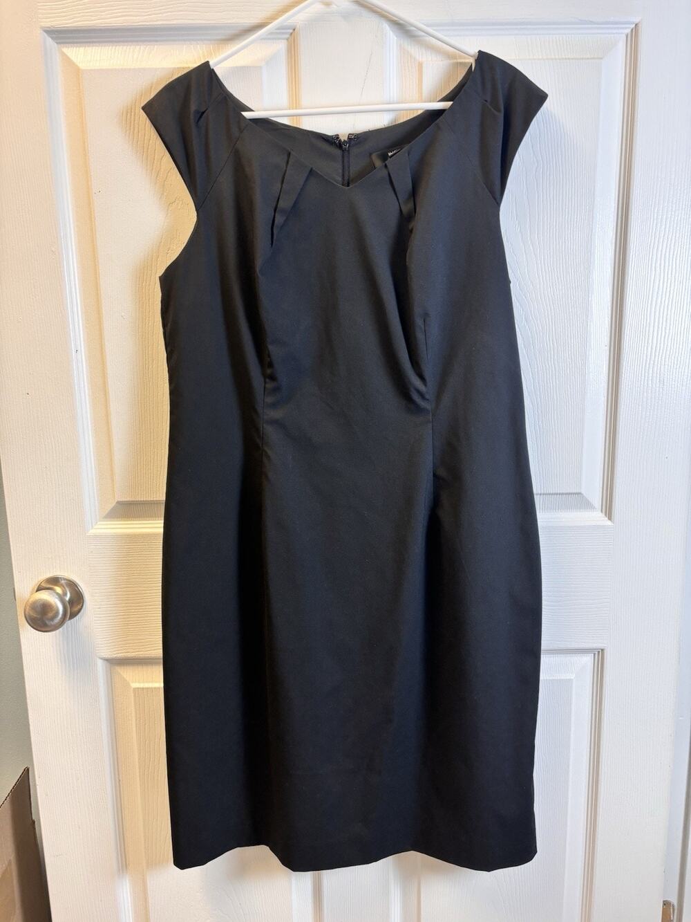Mossimo brand Career Black Sheath Dress Cap Sleeves Stretch Women’s Size 16 EUC